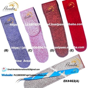 Nouvelle arrivée pochette brillante pince à épiler extension de cils emballage/pochette 2 pièces pince à cils Kit étui Avedainternational - Product Image 1