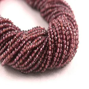 12.5" Long Strand Top Quality Natural Red Garnet Gemstone Faceted Rondelle Semiprecious Stone Beads Wholesale