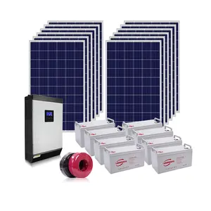 Sunmart trasporto di garanzia 5kw pay as you go sistemi di energia solare sistema solare completo
