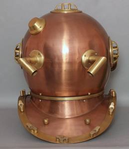 NAUTICAL BRASS and <b>COPPER</b> DIVERS DIVING HELMET <b>GIFT</b> WITH MIRROR - Product Image 5