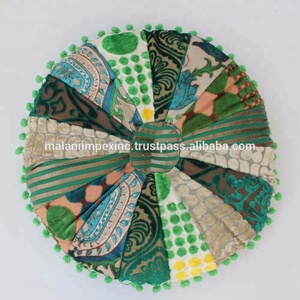 Cojín Redondo de Terciopelo para Silla, Hecho a Mano, con Diseño de Patchwork y Función de Masaje para Yoga, 40cm, Superventas - Product Image 3