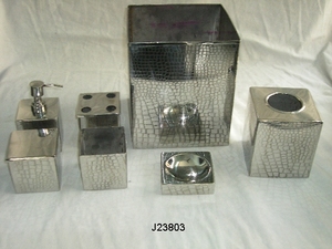 Modern Luxury Mirror Polished Metal <b>Weaving</b> Steel Bathroom Sets Vanity Sets Napkin Holder Soap Dispenser Waster Paper <b>Basket</b> - Product Image 6