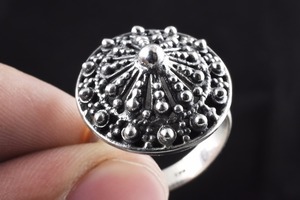 Bague en argent Sterling 925 oxydé en forme de cabane élégante, fabricant de bijoux indiens, bijoux en argent Offre Spéciale - Product Image 3