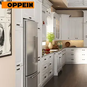 Kabinet Dapur Kayu Furnitur Modern Dinding Dapur Unit Dapur Mebel Desain Mewah Dicetak Padat Terintegrasi 1 Set