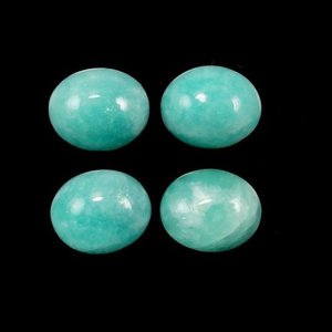 10mm 12mm pierre d'amazonite naturelle ovale lisse taille calibrée Cabochon à dos plat pierre précieuse en vrac pour la fabrication de bijoux boutique de réglage - Product Image 2