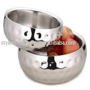 Stainless Steel Dining <b>Table</b> <b>Centre</b> <b>piece</b> Decorative Fruit Bowl Wholesale Double Wall Square Salad Bowls - Product Image 2