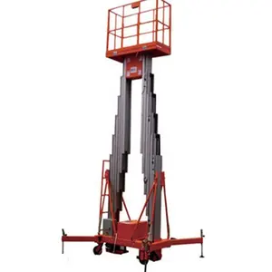 Doppel mast mann korb plattform lift/hydraulische anhebung plattform/hubarbeitsbühne