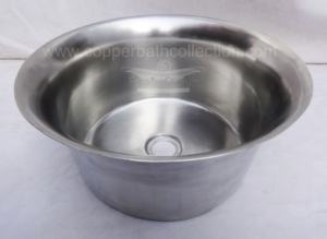Lavabo de metal de cocina de estilo moderno encimera de cobre liso de la India opciones al por mayor disponibles - Product Image 4