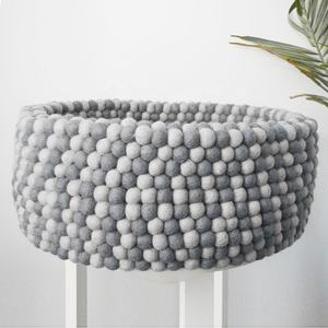 FDH-012 New Zealand Wool Felted Eco-friendly <b>Dog</b> <b>Bed</b> Cozy Pet House by Nepalese Women Artisans - Product Image 6