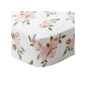 Sábana ajustada para cuna de bebé a precio de fábrica Sábanas ajustadas para cuna para bebés Sábanas ajustadas para cuna de marca blanca - Product Image 1