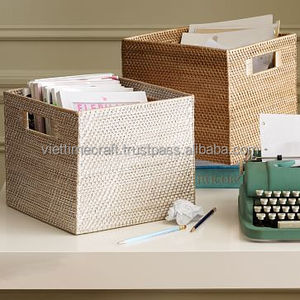 تحت السرير الخوص سلة من الخوص مستطيلة الشكل/تخزين المنزل بالجملة - Product Image 2