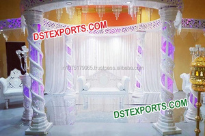 Mandap de mariposa para boda, cristal Led de lujo, diseño real - Product Image 3