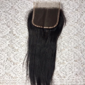 Cabello humano recto indio con cierre 4x4, frontales de cabello crudo 100%, cabello humano ondulado recto, extensiones y pelucas rizadas - Product Image 3