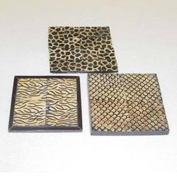 Zig Zag Bone Inlay Coaster Haute Qualité Résine Mère Perle Incrustation Plateau De Service Écologique Design Classique Incrustation D'os De Fruits - Product Image 5