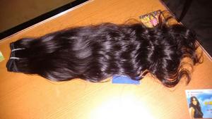 Cabello humano Remy crudo del sur de la India alineado con cutícula DE LA India, productos suaves y lisos, nuevos artículos, 100% ondulado crudo sin procesar - Product Image 2