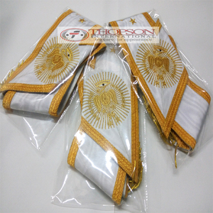 Rito francés Masonic Regalia collares tela bordada y base de cinta para punto de cruz y costura - Product Image 1