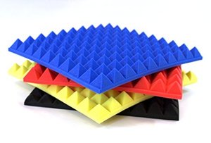 Paneles de Espuma Acústica Piramidal Azul para Aislamiento Acústico - Product Image 2