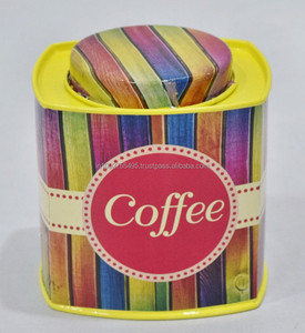 Caja de almacenamiento de cocina de acero y latón Tarro cuadrado clásico Té Café Bote de azúcar Almacenamiento de metal Oro Rosa Acero inoxidable - Product Image 5