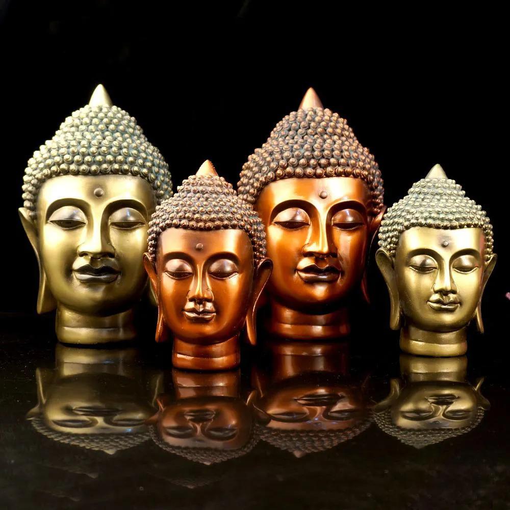 RESIN BUDDHA STATUE HEAD BUDDHA DECORATION IDEAS最初の場所愛らしいBUDDHAシッティングルーム素晴らしいクラフト家の装飾