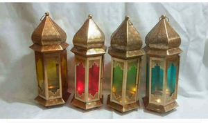 Lámpara marroquí de cristal de diseñador de Metal artesanal indio para decoración de Hotel y hogar Decoración de Navidad decoración de Pascua al por mayor - Product Image 5