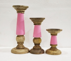 Metal and Wood Candle holder / Candle Stand for Home and Party Decoration - Product Image 6