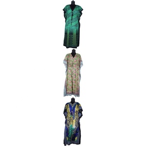 2025 New Arrival Hot Sale Sexy Turkish Cotton Long Kaftans for Women <b>Top</b> Quality Hand Block Printed Floral Design Kaftan - Product Image 2