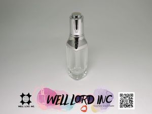 ผลิตภัณฑ์ดูแลผิวที่น่ารัก เซรั่มบำรุงผิวหน้า 35 มล. ขวดแก้วใสสำหรับเครื่องสำอาง พร้อมหัวปั๊มแบบกด - Product Image 4