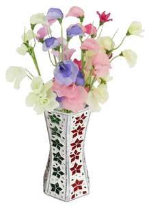 Jarrón pequeño de cobre macizo martillado para decoración del suelo del hogar - Product Image 6