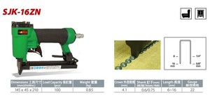 APLUS SJK-16ZN, 16mm , 4.1mm Crown, <b>Sofa</b> Decorative <b>air</b> Stapler - Product Image 4