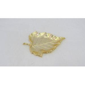 Hot Vantage aluminium plaqué or brut de haute qualité feuille Design plateau de service luxe moderne fantaisie Offre Spéciale pas cher plat de service - Product Image 3