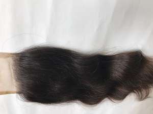 Extensiones de Cabello Virgen Remy Indio con Ondas Naturales, Cierre Frontal, Alta Calidad, 130% de Densidad, Nudo Invisible - Product Image 4