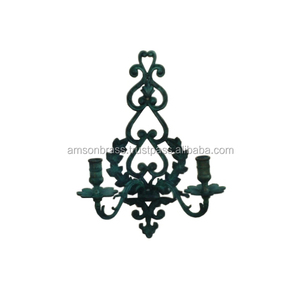 Candle Holder 2 Arm Brass <b>Wall</b> <b>Sconce</b> - Product Image 4