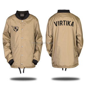 เสื้อโค้ทแจ็กเก็ตไนล่อนกันน้ำสำหรับผู้ชายเสื้อโค้ทสีพื้นเรียบเรียบน้ำหนักเบาปรับแต่งได้ - Product Image 3