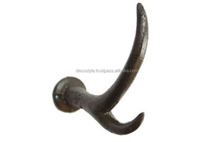 Black & White Metal Antler <b>Coat</b> <b>Rack</b> New Design Deer Shape <b>Wall</b> Hook Silver Finished <b>Wall</b> Hook - Product Image 2