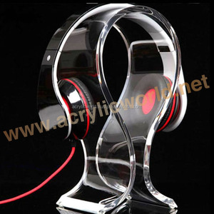 clear Earphone Stand Acrylic Headphone <b>Display</b> <b>Rack</b> - Product Image 1