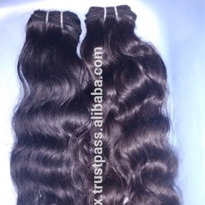 De calidad superior 6A indio remy armadura del pelo humano 100% Virgen sin procesar del pelo de la onda natural - Product Image 1