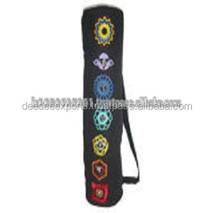 Bolsa de esterilla de Yoga de algodón de 7 Chakras de alta calidad, precio al por mayor OEM, etiqueta privada de India - Product Image 2