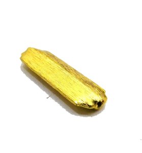 Fantaisie Rectangle Forme Plaqué Or Brossé Perles En Métal - Product Image 1