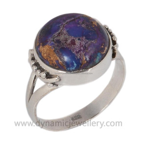 Mohave Purple <b>Turquoise</b> 925 Sterling Silver Ring - Product Image 2