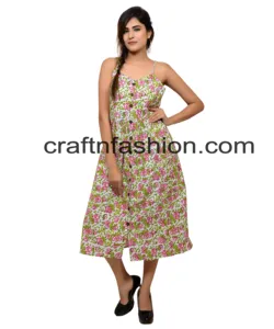 Hint füzyon Ikat el dokuma batı elbise-doğal pamuk Ikat yaz elbisesi-Maxi-plaj giyim hint batı cep elbise max
