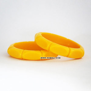 Diseño de bambú de color sólido hecho a pedido pulsera de joyería - Product Image 6