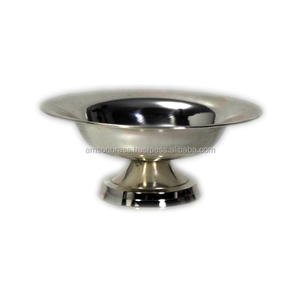 Bol en métal aluminium de forme ronde Bol en métal pour dessus de table Bol de service de luxe Décoratif de table de mariage - Product Image 1