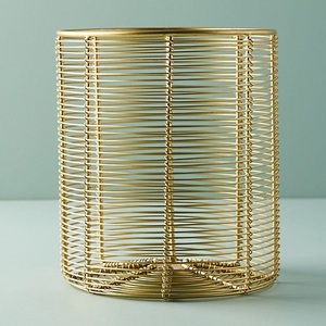 Dernière Conception Décorative En Laiton Plaqué Rond Maille panier en fil de fer - Product Image 2