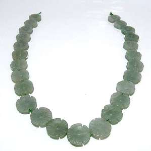 Cuentas de piedra tallada de flores sueltas de Aventurina, precio verde natural, efectivo para la fabricación de joyas con una calidad increíble - Product Image 1