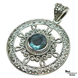 Labradorite bleue naturelle, pendentifs en argent Sterling 925, bijoux en argent avec pierres précieuses - Product Image 4