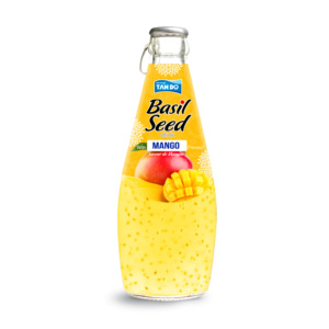 Vietnam OEM ODM Basil Seed Drink 8 Brix Fruit Flavor in 290ml Glass <b>Bottle</b> - Product Image 5