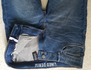 กางเกงยีนส์ผ้ายืดทรงสลิมฟิตสำหรับเด็กผู้ชาย100% ฤดูหนาวคุณภาพสต็อก - Product Image 2