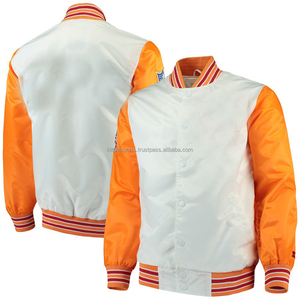 Chaqueta universitaria de alta calidad para hombre, Mangas de cuero de chenilla bordadas, chaqueta universitaria de béisbol personalizada Letterman, fabricante OEM - Product Image 5