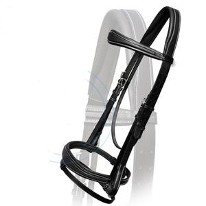 Durable Anatomic Horse Bridle and Headstall Custom Logo PVC Western Equestrian <b>Halter</b> Model 1890 Made in in for Riding Racing - Product Image 1
