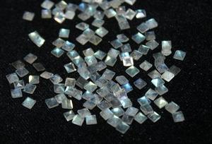 หินลาบราดอไรต์สีฟ้าธรรมชาติเกรด AAA เกรด4มม. พลอยเจียระไนเหลี่ยมแบบหลวมผ่านการรับรองความร้อน - Product Image 3